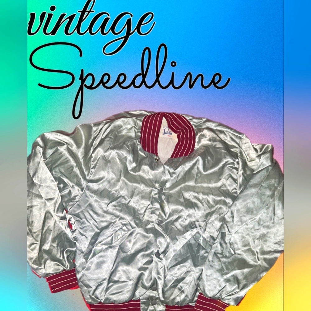 Vintage Speedline racing style bomber jacket